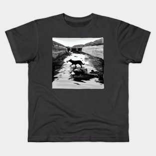 Stalker by Tarkovski Scene Illustration Kids T-Shirt